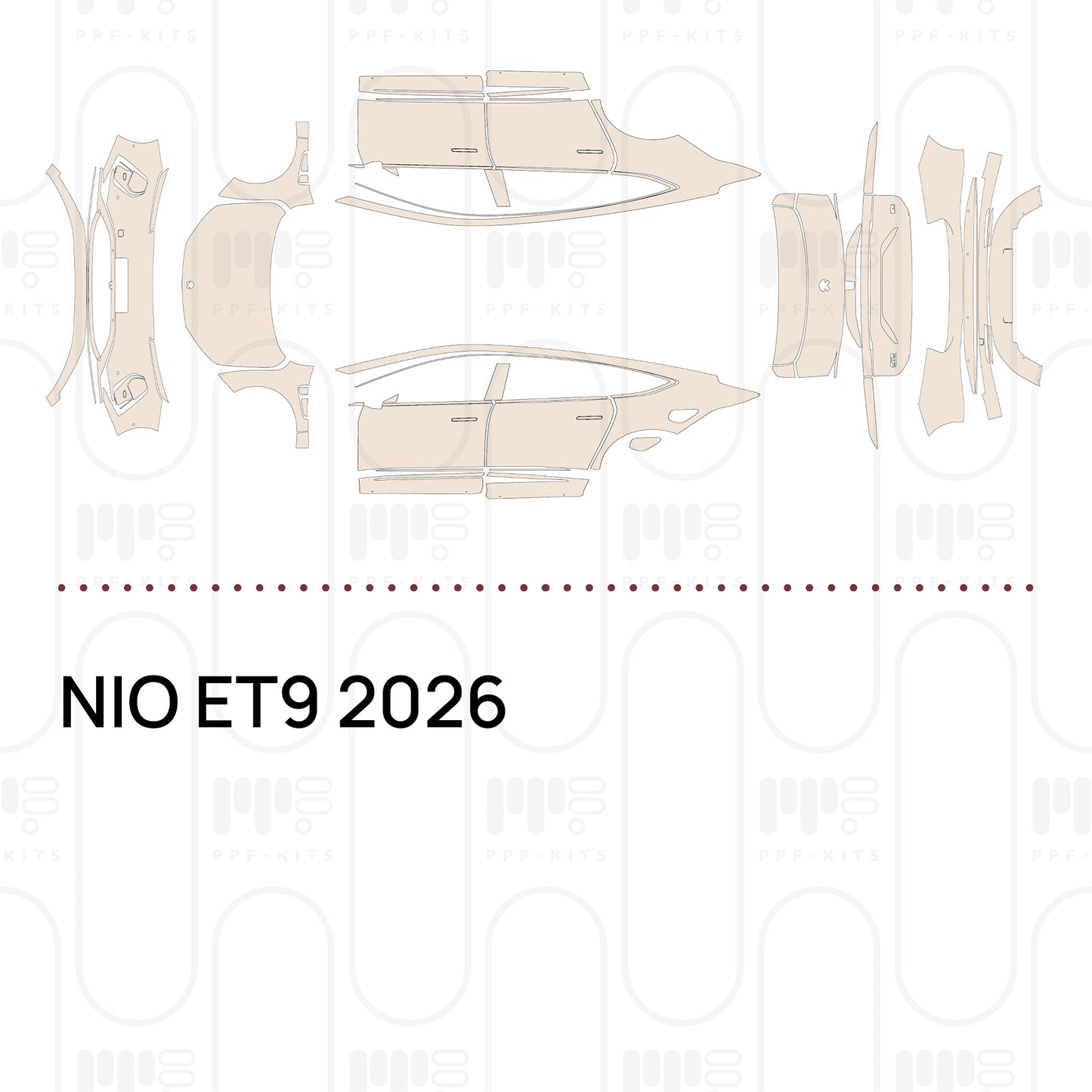 Voorgesneden PPF NIO ET9 2026