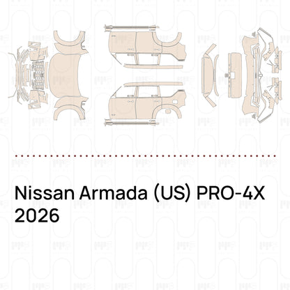Voorgesneden PPF Nissan Armada (US) PRO-4X 2026