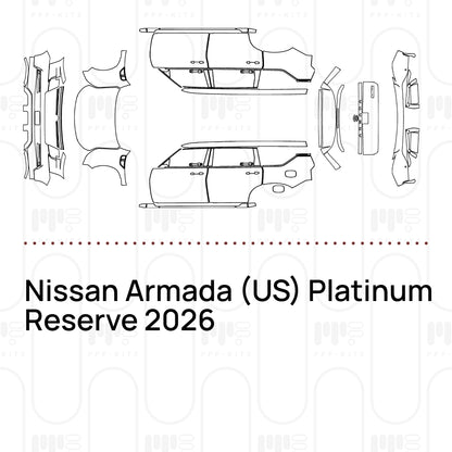 Voorgesneden PPF Nissan Armada (US) Platinum Reserve 2026