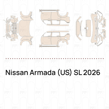 Voorgesneden PPF Nissan Armada (US) SL 2026