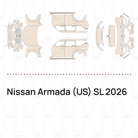 Voorgesneden PPF Nissan Armada (US) SL 2026