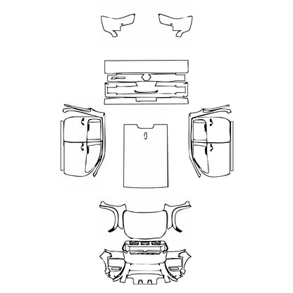Pre-Cut PPF Nissan Frontier Crew Cab Pro-4X 2025 - PPF-Kits