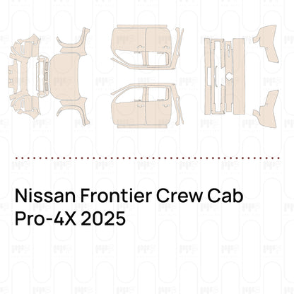 Voorgesneden PPF Nissan Frontier Crew Cab Pro-4X 2025