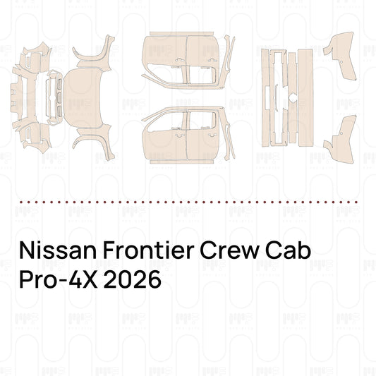 Voorgesneden PPF Nissan Frontier Crew Cab Pro-4X 2026