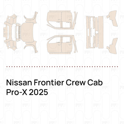 Voorgesneden PPF Nissan Frontier Crew Cab Pro-X 2025