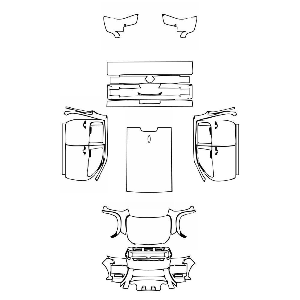 Pre-Cut PPF Nissan Frontier Crew Cab Pro-X 2025 - PPF-Kits