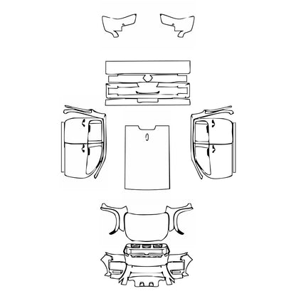 Pre-Cut PPF Nissan Frontier Crew Cab Pro-X 2025 - PPF-Kits