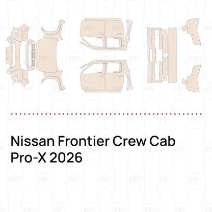 Voorgesneden PPF Nissan Frontier Crew Cab Pro-X 2026