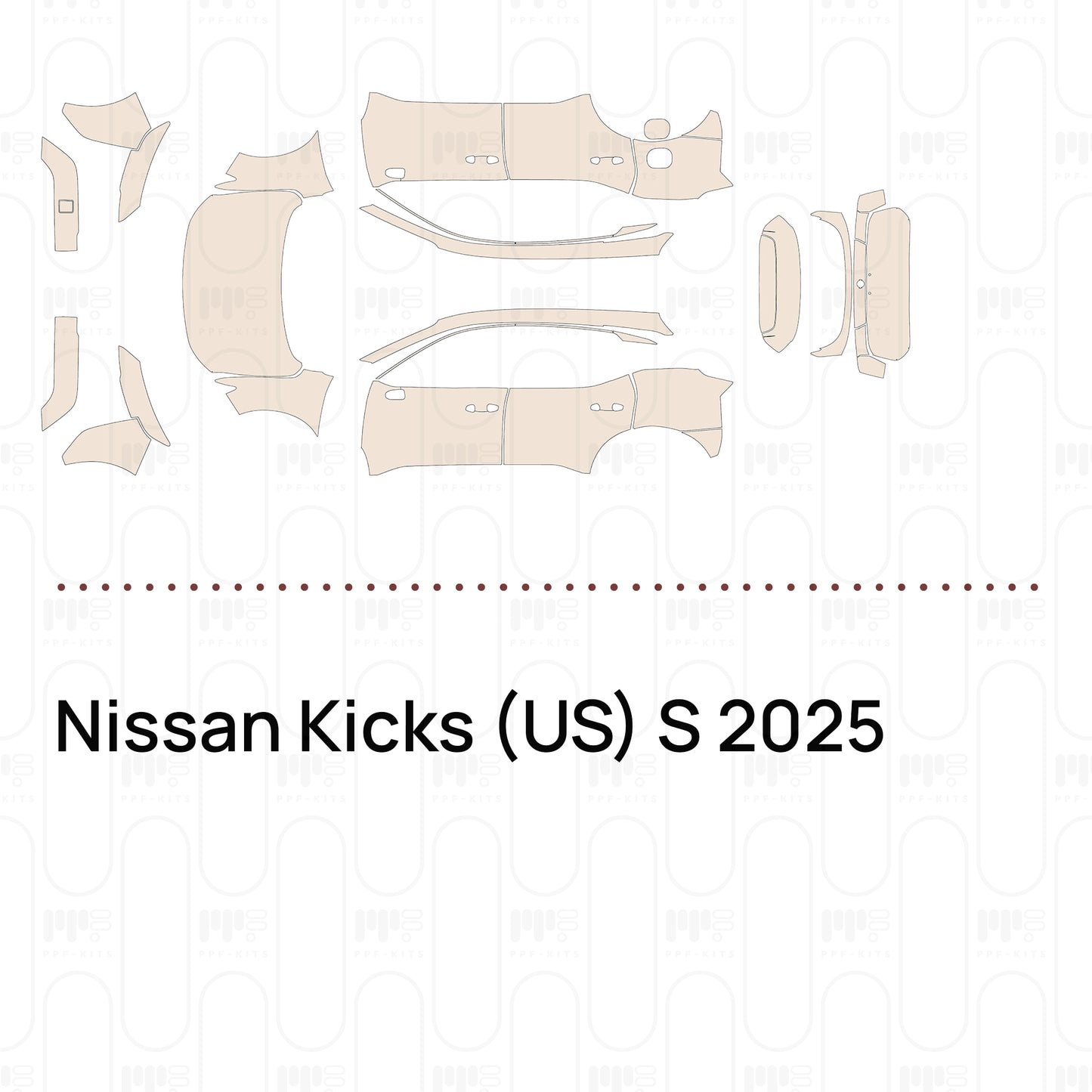 Voorgesneden PPF Nissan Kicks (US) S 2025