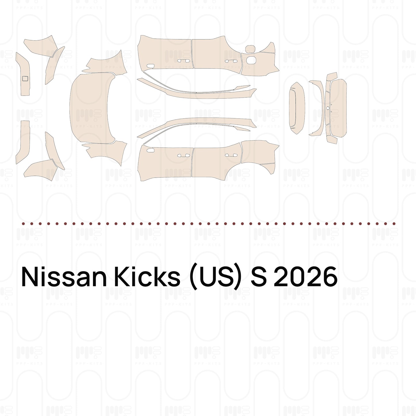Voorgesneden PPF Nissan Kicks (US) S 2026