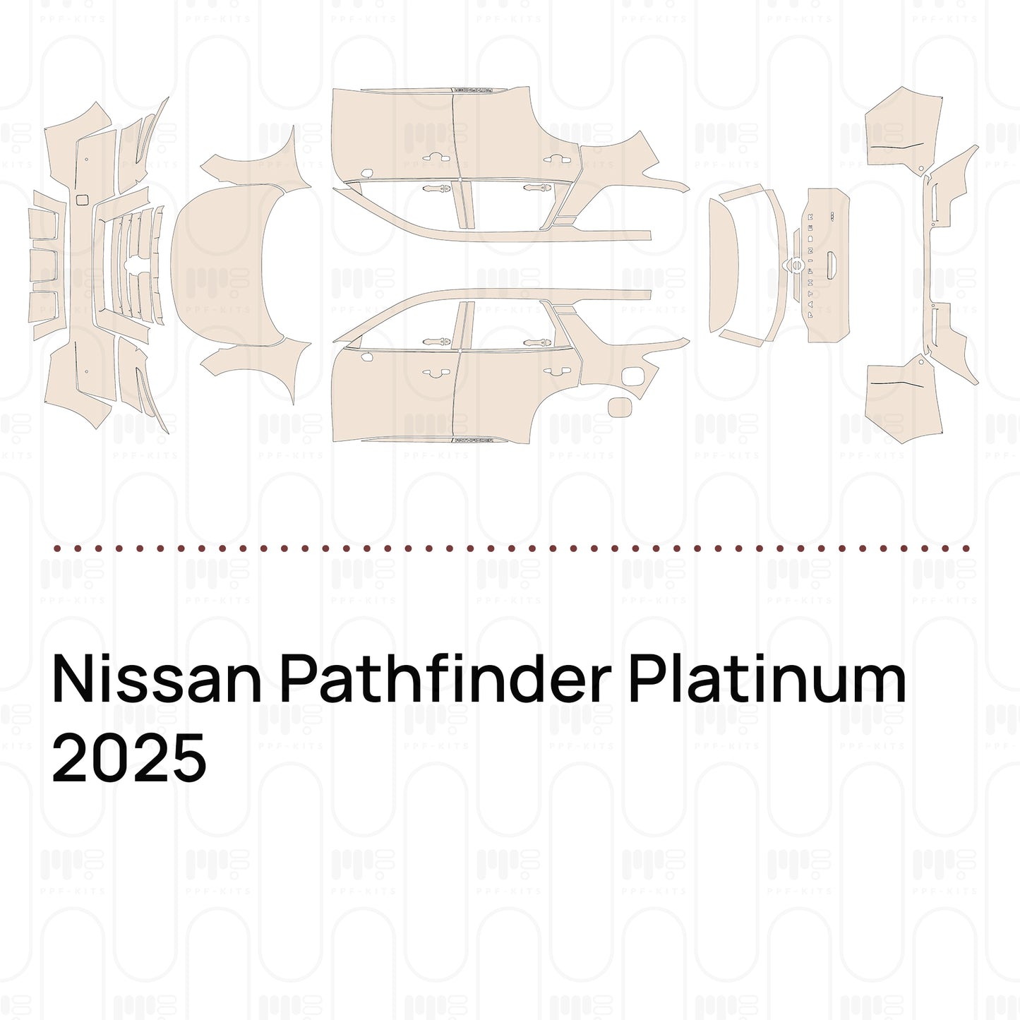 Voorgesneden PPF Nissan Pathfinder Platinum 2025