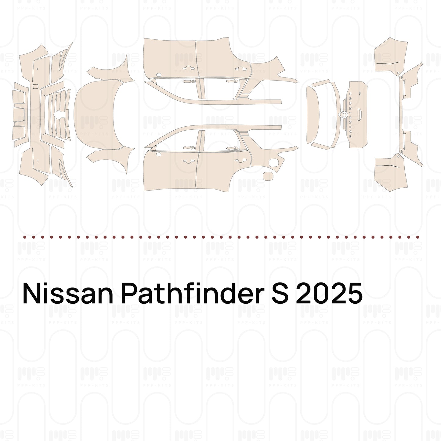 Voorgesneden PPF Nissan Pathfinder S 2025