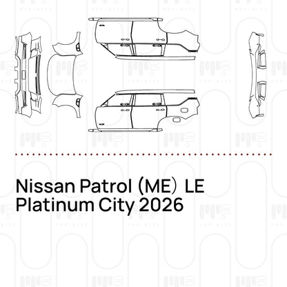 Voorgesneden PPF Nissan Patrol (ME) LE Platinum City 2026
