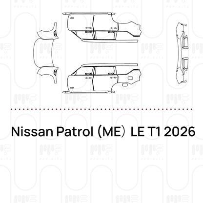 Voorgesneden PPF Nissan Patrol (ME) LE T1 2026