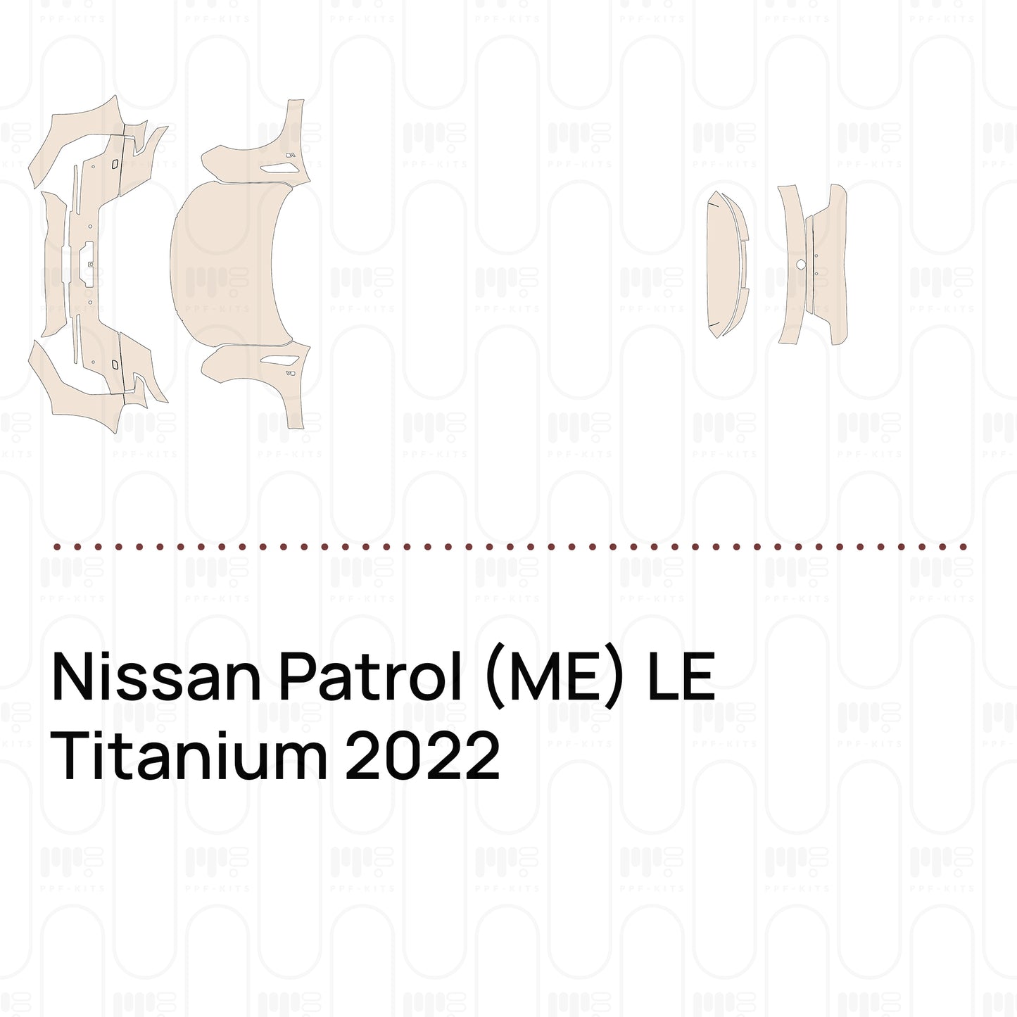Voorgesneden PPF Nissan Patrol (ME) LE Titanium 2022