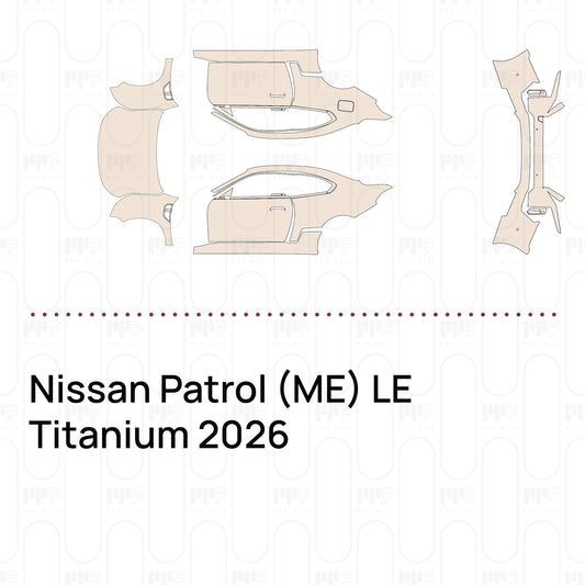 Voorgesneden PPF Nissan Patrol (ME) LE Titanium 2026