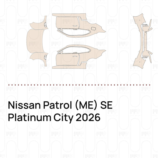 Voorgesneden PPF Nissan Patrol (ME) SE Platinum City 2026