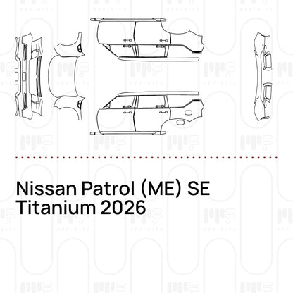 Voorgesneden PPF Nissan Patrol (ME) SE Titanium 2026