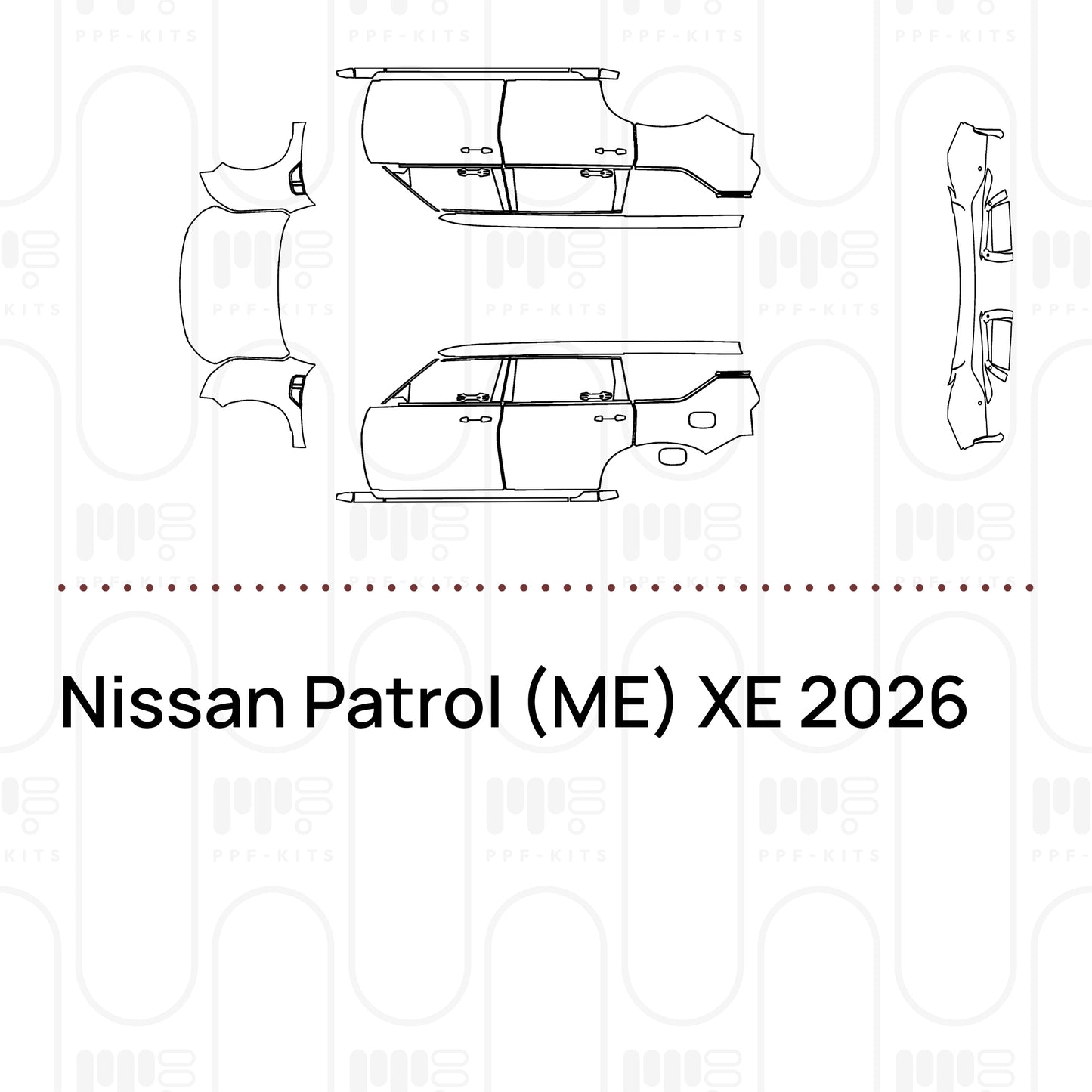 Voorgesneden PPF Nissan Patrol (ME) XE 2026