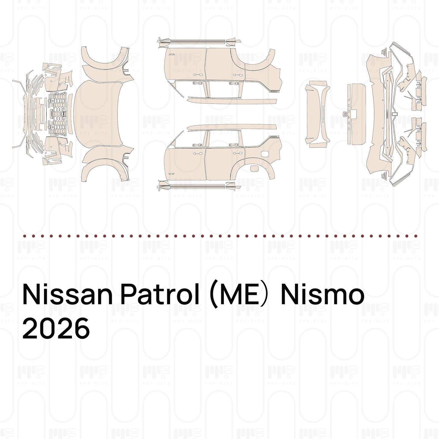 Voorgesneden PPF Nissan Patrol (ME） Nismo 2026