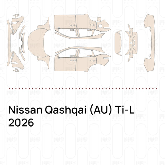Voorgesneden PPF Nissan Qashqai (AU) Ti-L 2026