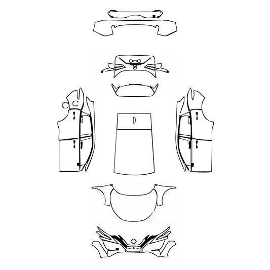 Pre-Cut PPF Nissan Qashqai (EU) Tekna+ 2023 - PPF-Kits