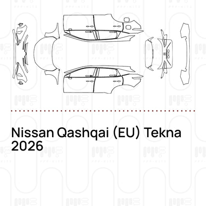 Voorgesneden PPF Nissan Qashqai (EU) Tekna 2026