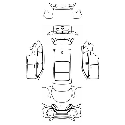 Pre-Cut PPF Nissan Rogue Platinum 2023 - PPF-Kits