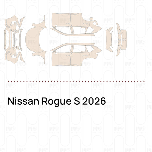 Voorgesneden PPF Nissan Rogue S 2026