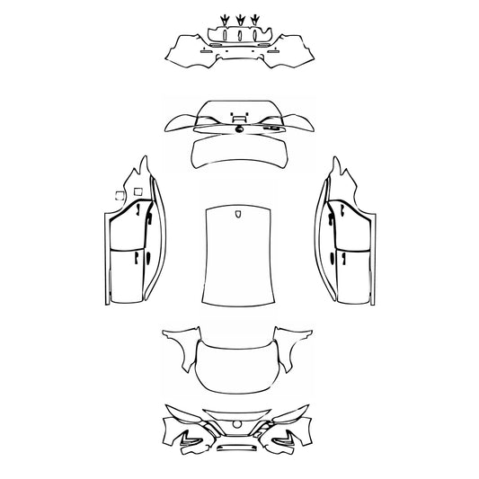 Pre-Cut PPF Nissan Sentra (US) S 2023 - PPF-Kits