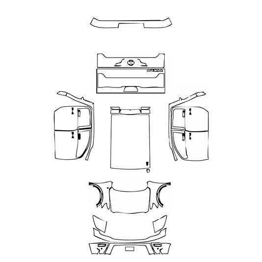 Pre-Cut PPF Nissan Titan Crew Cab Platinum 2021 - PPF-Kits