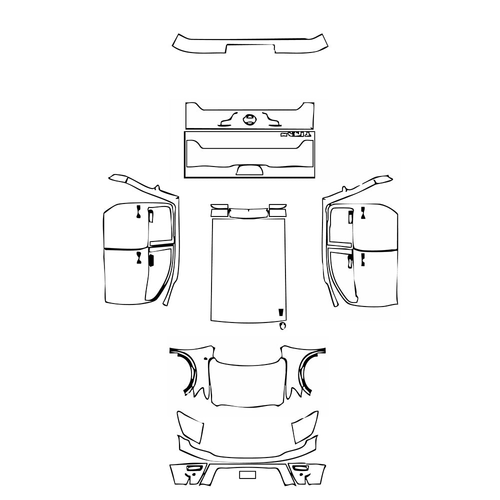 Pre-Cut PPF Nissan Titan Crew Cab Platinum 2022 - PPF-Kits