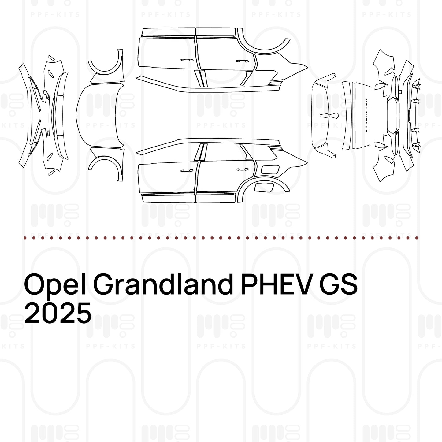 Voorgesneden PPF Opel Grandland PHEV GS 2025
