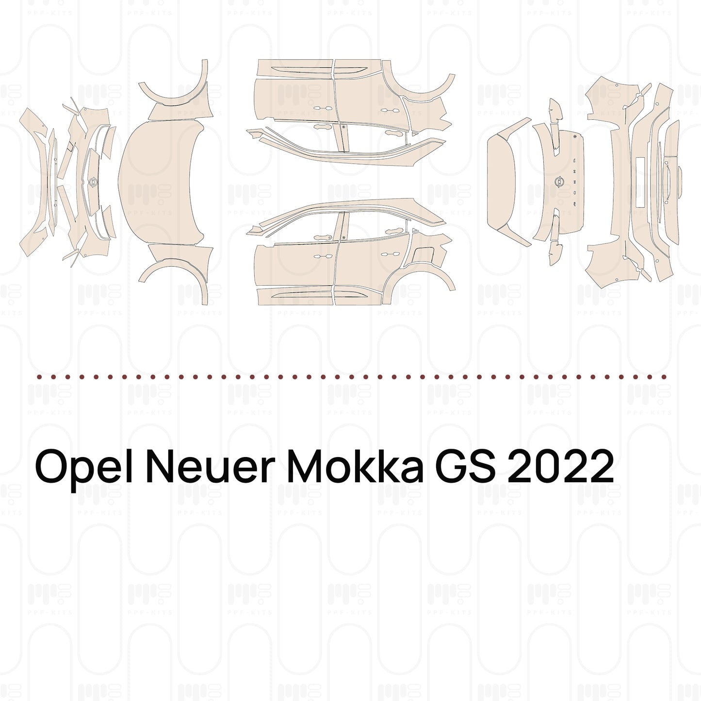 Voorgesneden PPF Opel Neuer Mokka GS 2022