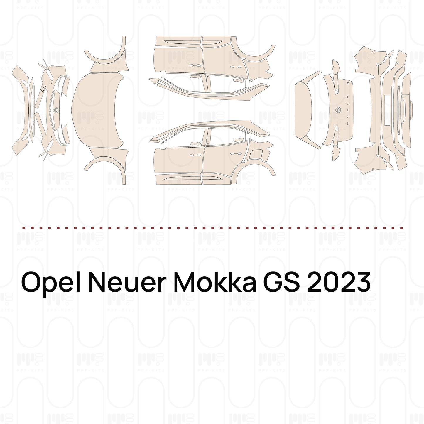 Voorgesneden PPF Opel Neuer Mokka GS 2023