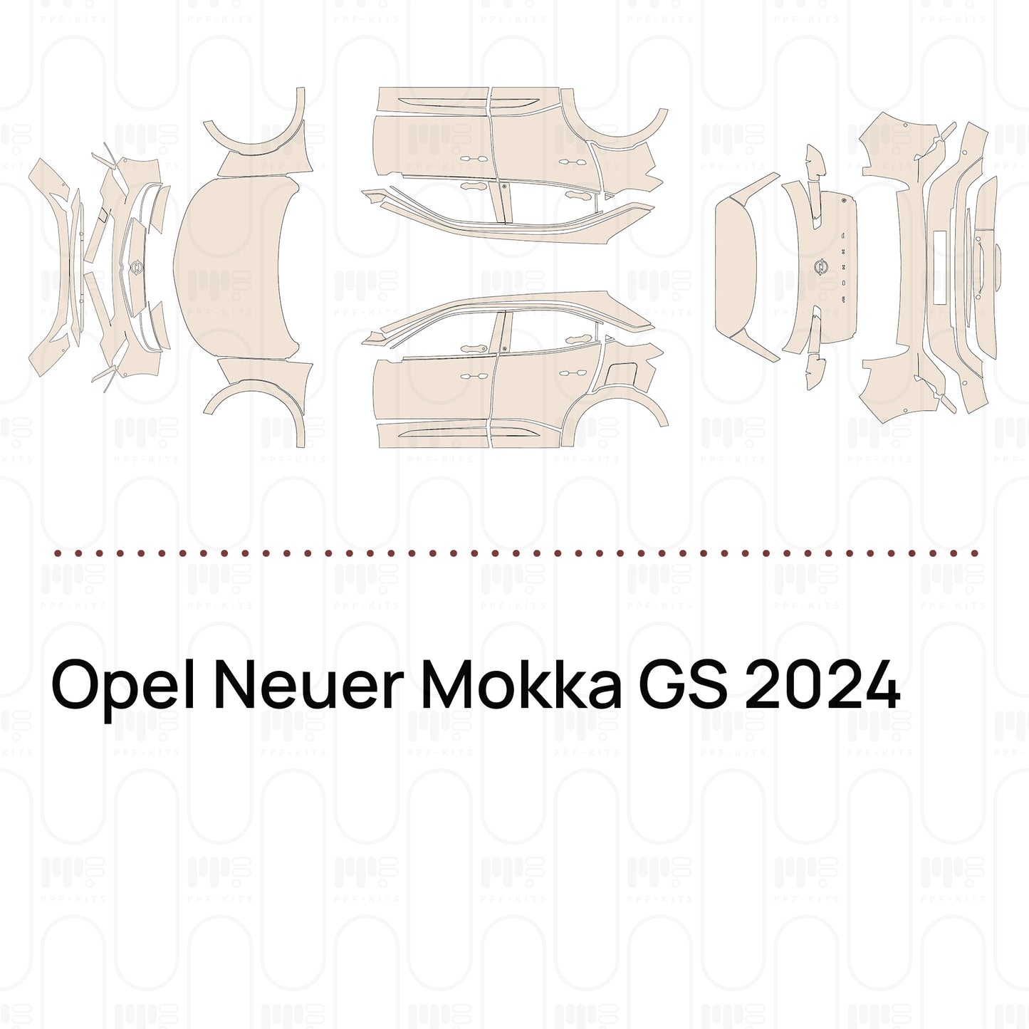 Voorgesneden PPF Opel Neuer Mokka GS 2024
