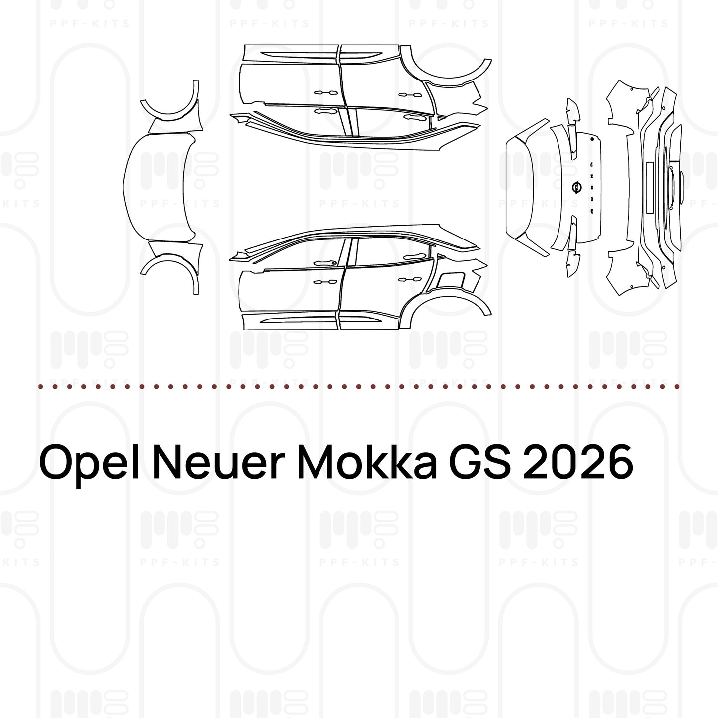 Voorgesneden PPF Opel Neuer Mokka GS 2026