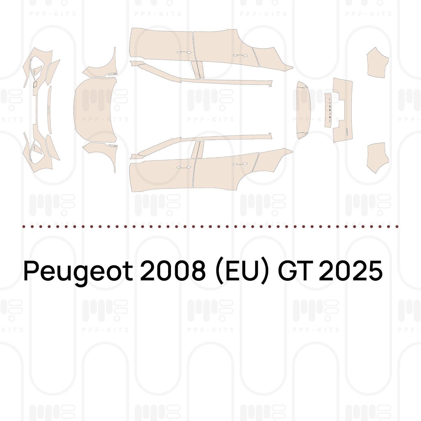 Voorgesneden PPF Peugeot 2008 (EU) GT 2025