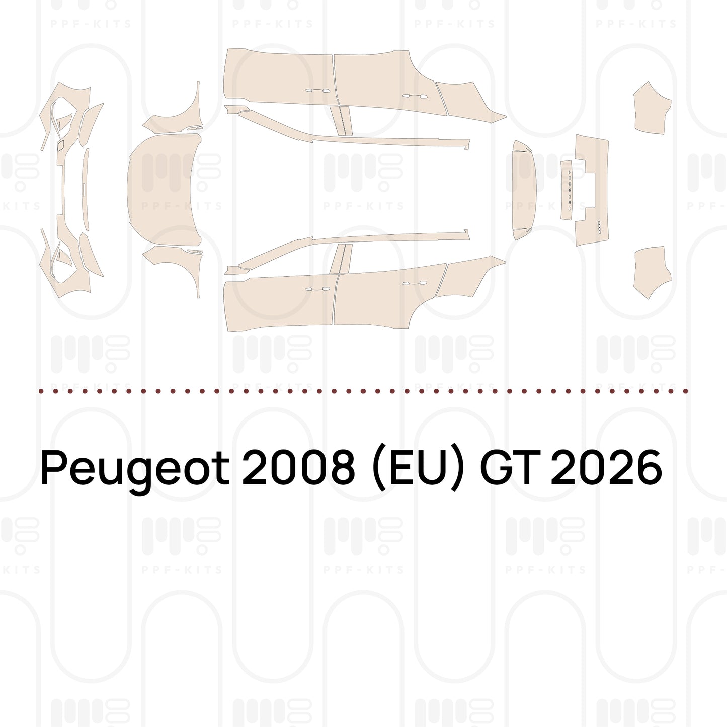 Voorgesneden PPF Peugeot 2008 (EU) GT 2026