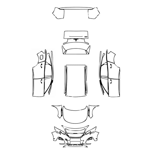 Pre-Cut PPF Peugeot 3008 (EU) Allure 2019 - PPF-Kits