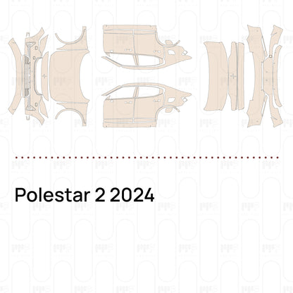 Voorgesneden PPF Polestar 2 2024