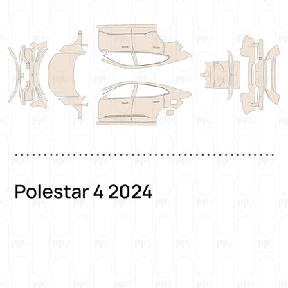 Voorgesneden PPF Polestar 4 2024