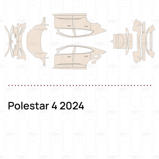 Voorgesneden PPF Polestar 4 2024