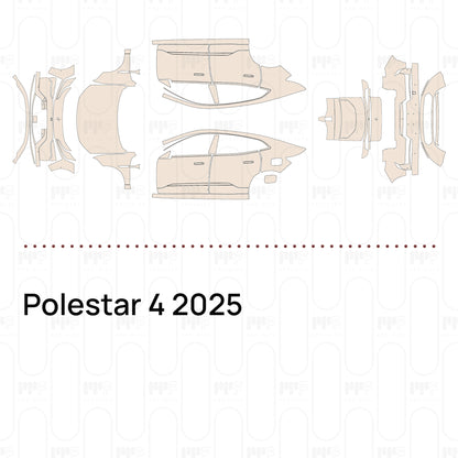 Voorgesneden PPF Polestar 4 2025