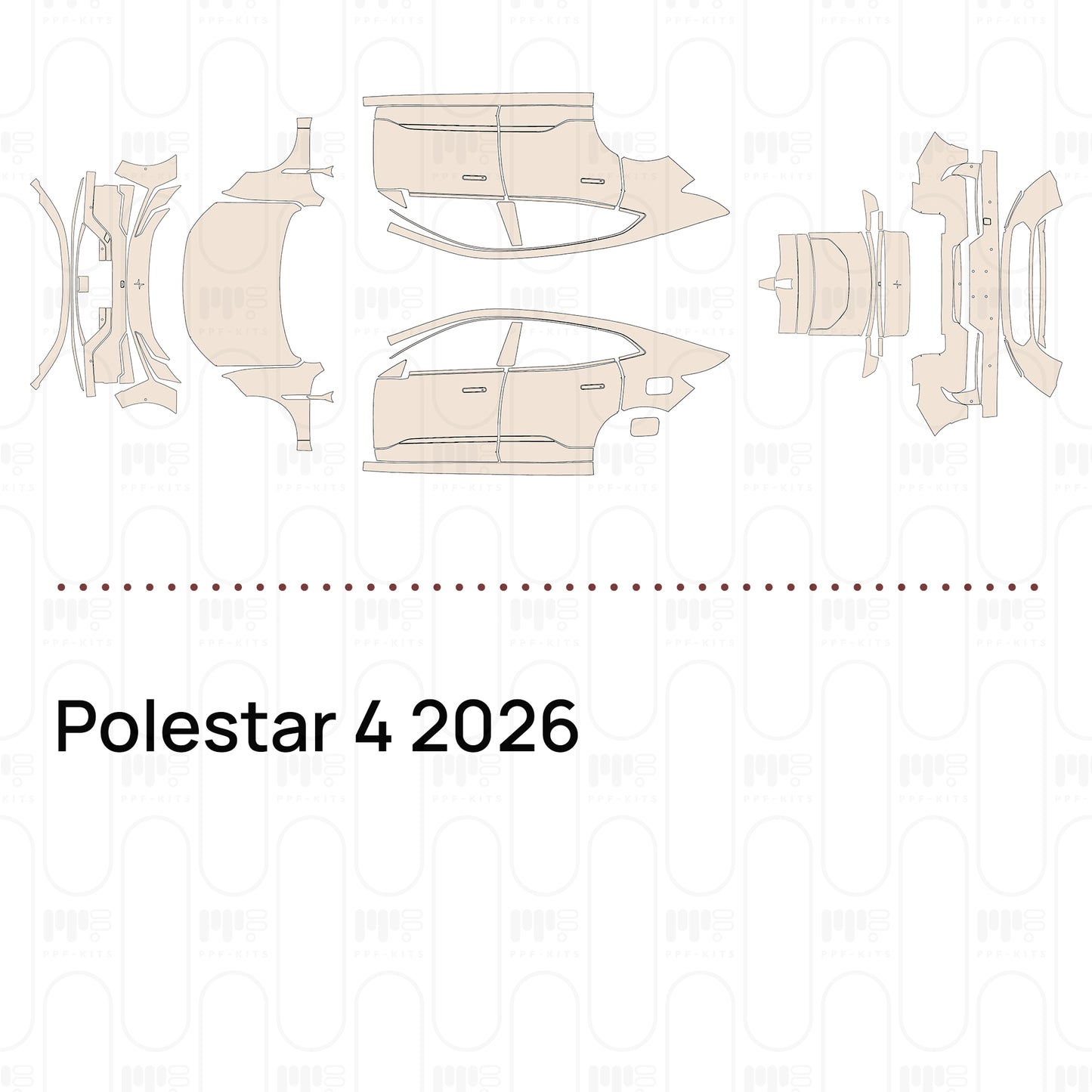 Voorgesneden PPF Polestar 4 2026