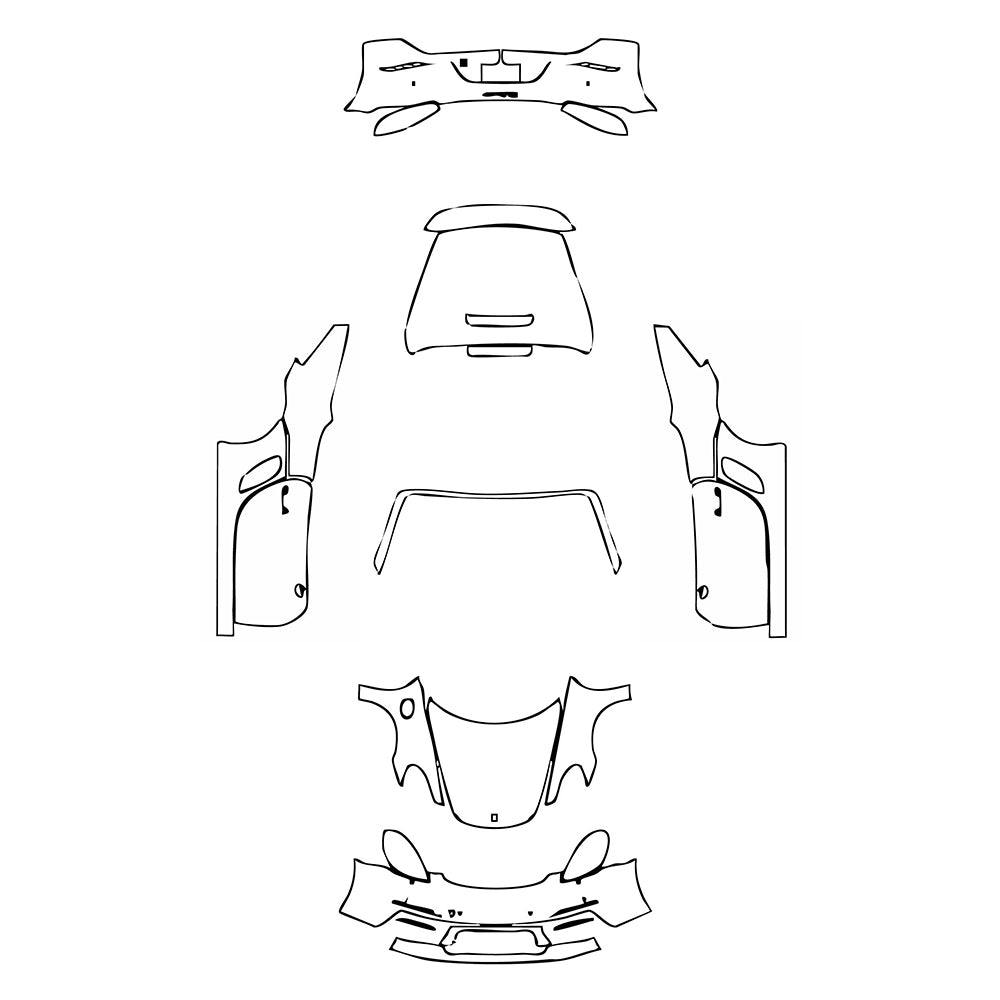 Pre-Cut PPF Porsche 718 Boxter Boxter 2019 - PPF-Kits