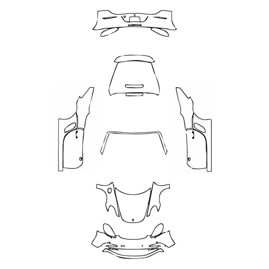 Pre-Cut PPF Porsche 718 Boxter Boxter GTS 2018 - PPF-Kits