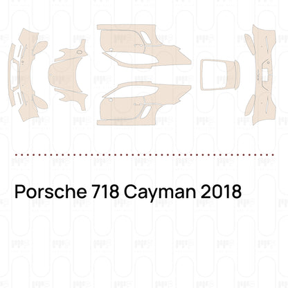 Voorgesneden PPF Porsche 718 Cayman 2018