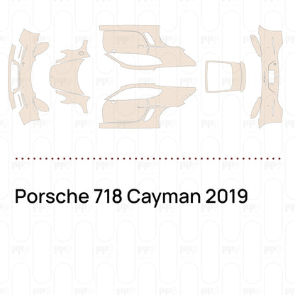 Voorgesneden PPF Porsche 718 Cayman 2019