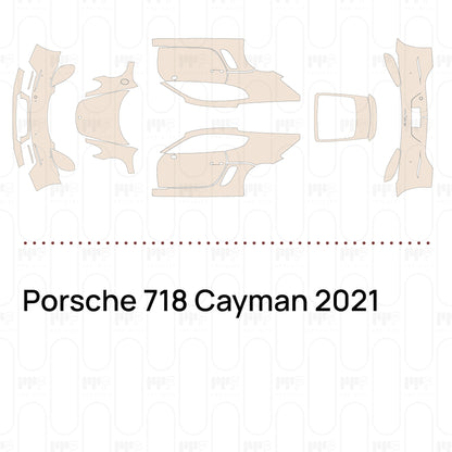 Voorgesneden PPF Porsche 718 Cayman 2021